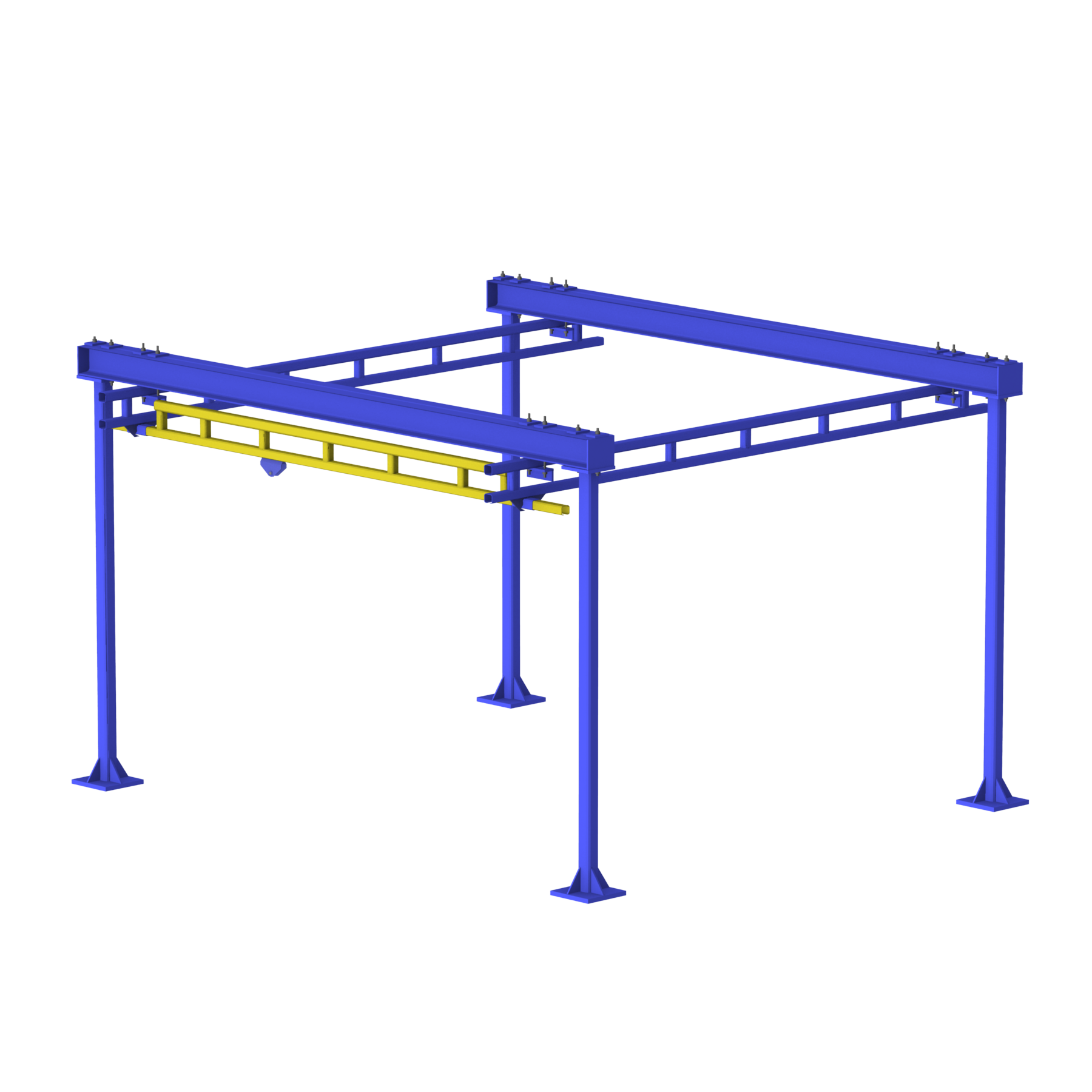 Free Standing Workstation Bridge Cranes On Hassel Material Handling Co.